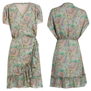❤️❤️All Saints Zini Shahmina Paisley Wrap Dress
